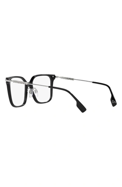 Shop Burberry Elizabeth 54mm Square Optical Glasses In Black