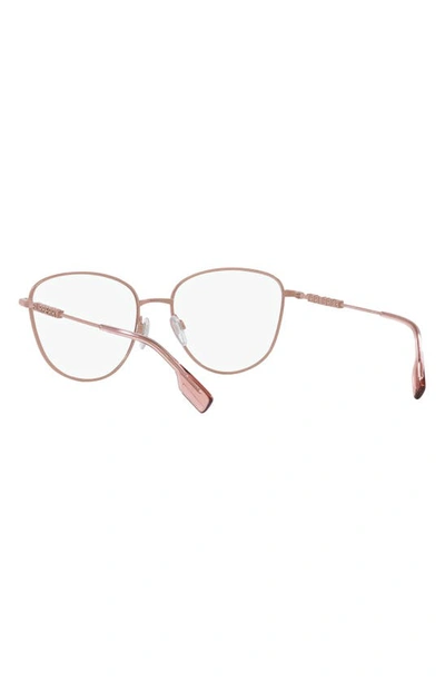 Shop Burberry Virginia 53mm Phantos Optical Glasses In Pink