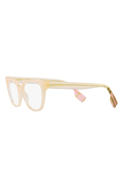 Shop Burberry Evelyn 53mm Cat Eye Optical Glasses In Pink