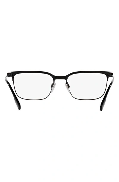 Shop Burberry Douglas 56mm Square Optical Glasses In Matte Black