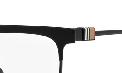 Shop Burberry Douglas 56mm Square Optical Glasses In Matte Black