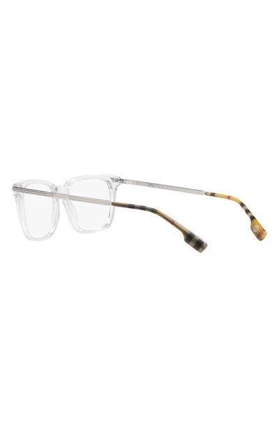 Shop Burberry Ellis 55mm Square Optical Glasses In Rose Gold Black