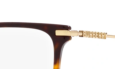 Shop Burberry Elizabeth 52mm Square Optical Glasses In Dark Havana