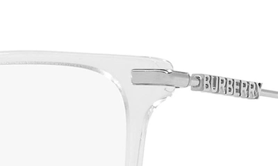 Burberry Elizabeth 52mm Square Optical Glasses In Rose Gold Black
