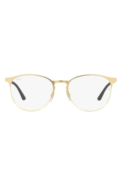 Shop Ray Ban Phantos 53mm Optical Glasses In Light Gold