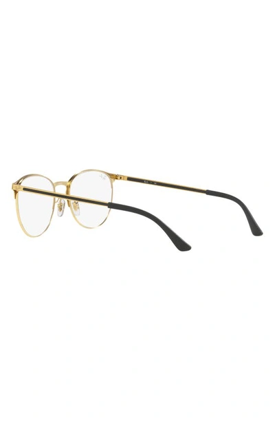 Shop Ray Ban Phantos 53mm Optical Glasses In Light Gold