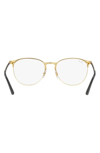 Ray Ban Phantos 53mm Optical Glasses In Light Gold