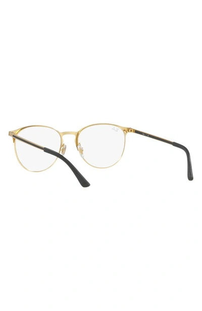 Ray Ban Phantos 53mm Optical Glasses In Light Gold