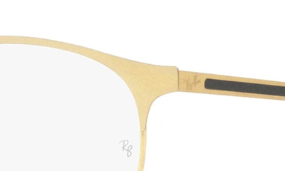 Ray Ban Phantos 53mm Optical Glasses In Light Gold