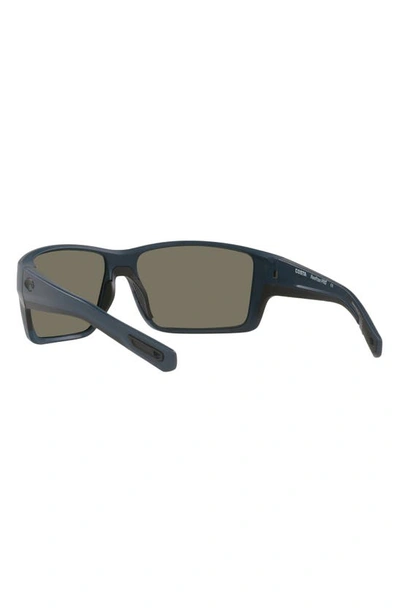 Costa Del Mar 63mm Mirrored Polarized Oversize Square Sunglasses In Blue Mirror