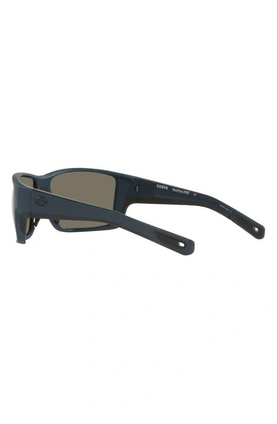 Shop Costa Del Mar 63mm Mirrored Polarized Oversize Square Sunglasses In Blue Mirror