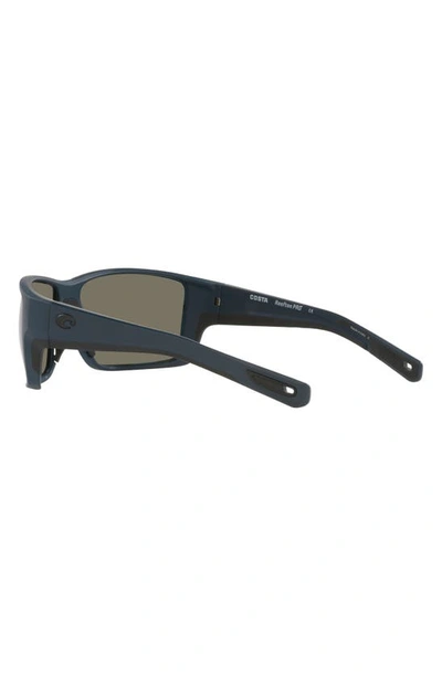 Costa Del Mar 63mm Mirrored Polarized Oversize Square Sunglasses In Blue Mirror