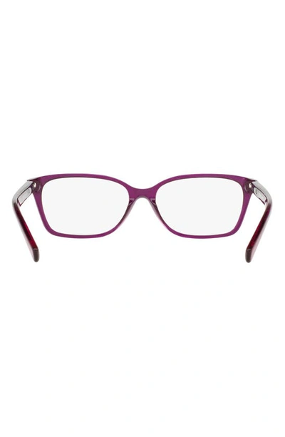Shop Michael Kors 54mm Square Optical Glasses In Purple