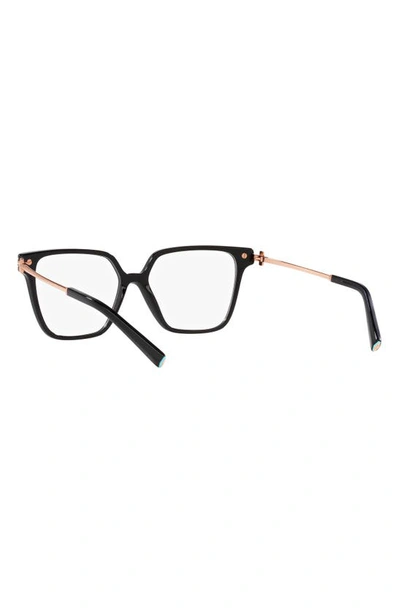 Shop Tiffany & Co 52mm Square Reading Glasses In Black