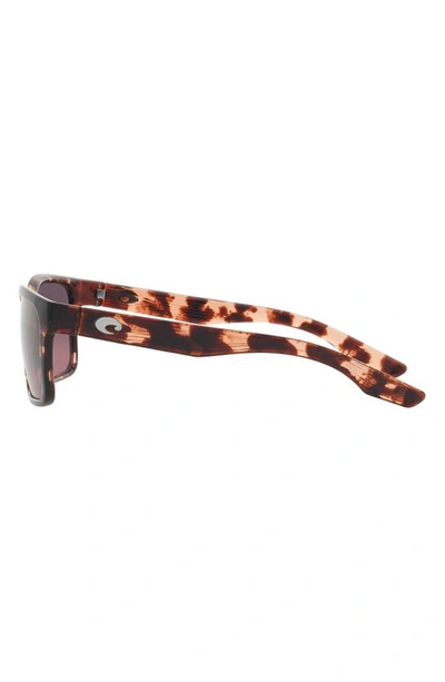 Costa Del Mar Palmas 57mm Gradient Rectangular Sunglasses In Coral