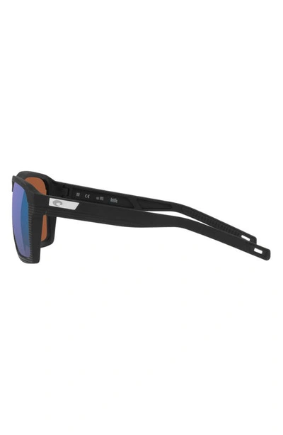 Costa Del Mar Antille 58mm Polarized Square Sunglasses In Black