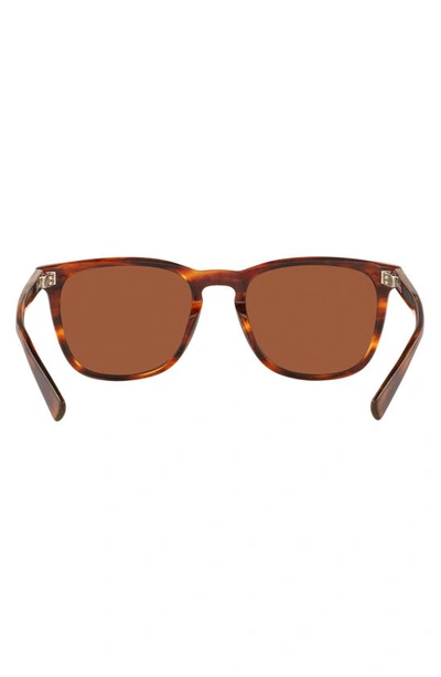 Costa Del Mar Sullivan 53mm Mirrored Polarized Square Sunglasses In Retro Tortoise