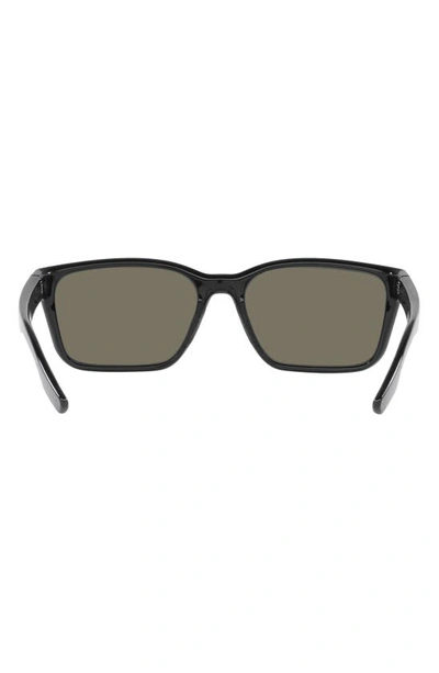 Shop Costa Del Mar Palmas 57mm Rectangular Sunglasses In Black