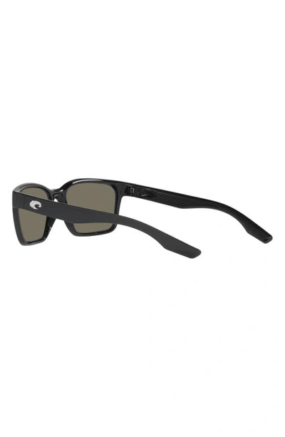 Shop Costa Del Mar Palmas 57mm Rectangular Sunglasses In Black