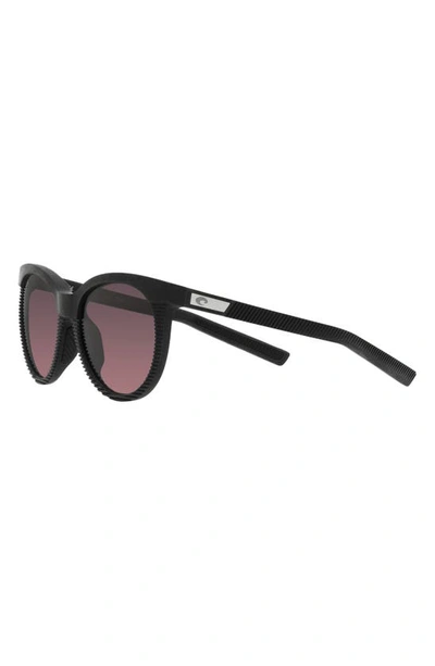 Costa Del Mar Victoria 56mm Gradient Round Sunglasses In Net Gray