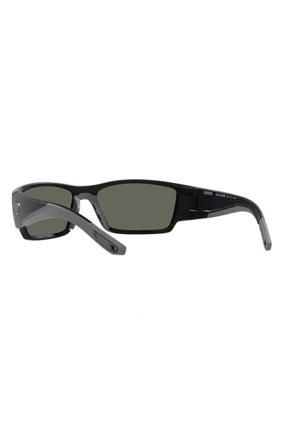 Costa Del Mar Corbina Pro 61mm Rectangular Sunglasses In Matte Black
