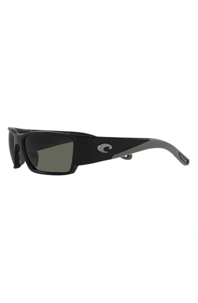 Costa Del Mar Corbina Pro 61mm Rectangular Sunglasses In Matte Black