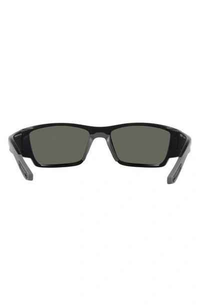 Costa Del Mar Corbina Pro 61mm Rectangular Sunglasses In Matte Black