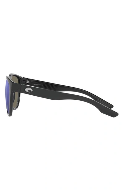 Shop Costa Del Mar Irie 55mm Mirrored Pilot Sunglasses In Black