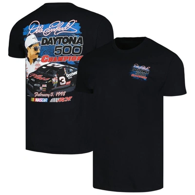 Shop Checkered Flag Sports Black Dale Earnhardt 1998 Daytona 500 Champion Anniversary T-shirt