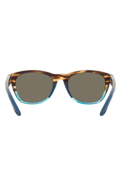 Costa Del Mar Aleta 54mm Mirrored Polarized Round Sunglasses In Blue Mirror