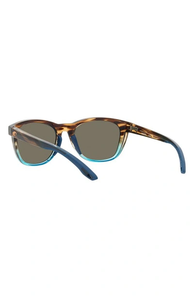 Costa Del Mar Aleta 54mm Mirrored Polarized Round Sunglasses In Blue Mirror