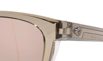 Shop Costa Del Mar Aleta 54mm Mirrored Polarized Round Sunglasses In Silver Mirror