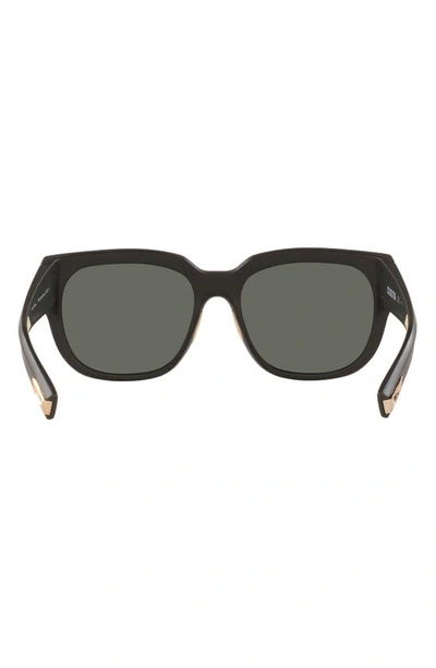 Costa Del Mar Waterwoman 58mm Square Sunglasses In Matte Black