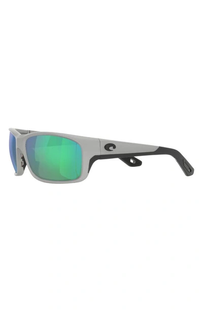 Costa Del Mar Jose Pro 62mm Polarized Rectangular Sunglasses In Green