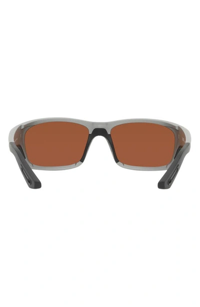 Costa Del Mar Jose Pro 62mm Polarized Rectangular Sunglasses In Green