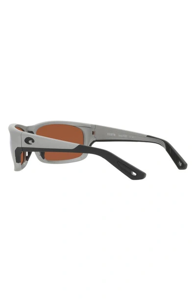 Costa Del Mar Jose Pro 62mm Polarized Rectangular Sunglasses In Green