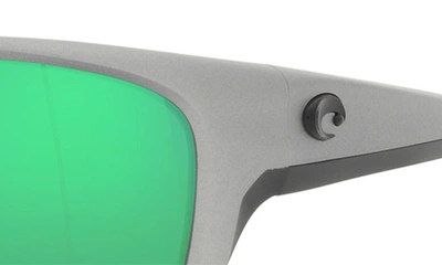 Costa Del Mar Jose Pro 62mm Polarized Rectangular Sunglasses In Green