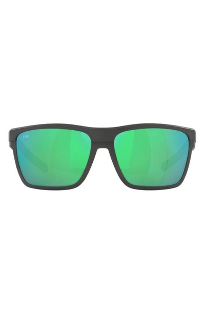 Shop Costa Del Mar Pargo 60mm Mirrored Polarized Square Sunglasses In Copper
