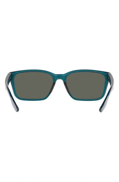 Costa Del Mar Palmas 57mm Polarized Rectangular Sunglasses In Teal