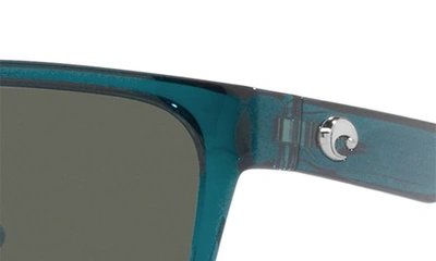 Costa Del Mar Palmas 57mm Polarized Rectangular Sunglasses In Teal