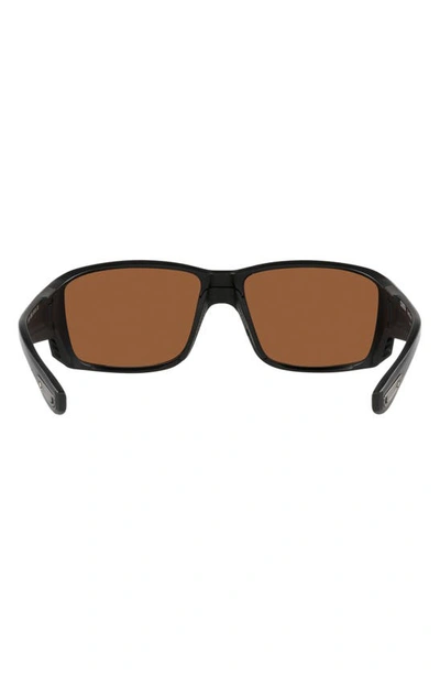 Costa Del Mar Pargo 60mm Mirrored Polarized Square Sunglasses In Copper Flash