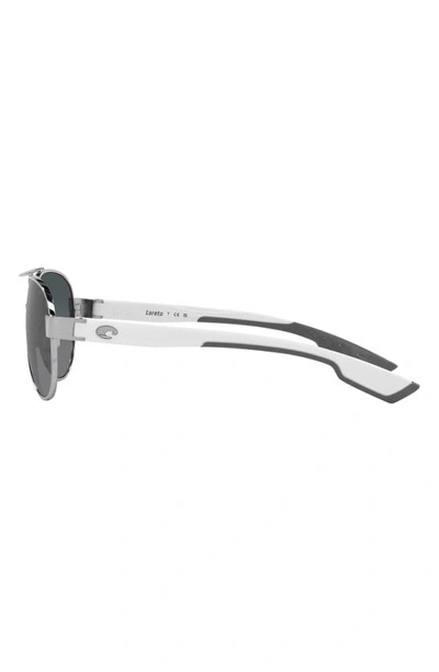 Costa Del Mar Loreto 56mm Gradient Pilot Sunglasses In Grey Gradient