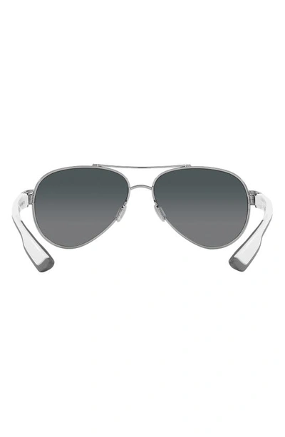 Costa Del Mar Loreto 56mm Gradient Pilot Sunglasses In Grey Gradient