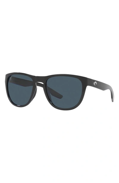 Costa Del Mar Irie 55mm Polarized Pilot Sunglasses In Black