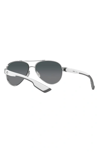 Costa Del Mar Loreto 56mm Gradient Pilot Sunglasses In Grey Gradient