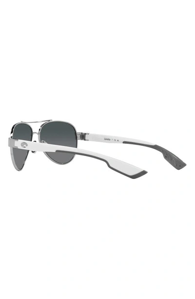 Costa Del Mar Loreto 56mm Gradient Pilot Sunglasses In Grey Gradient