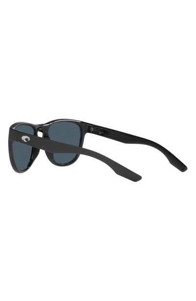 Costa Del Mar Irie 55mm Polarized Pilot Sunglasses In Black