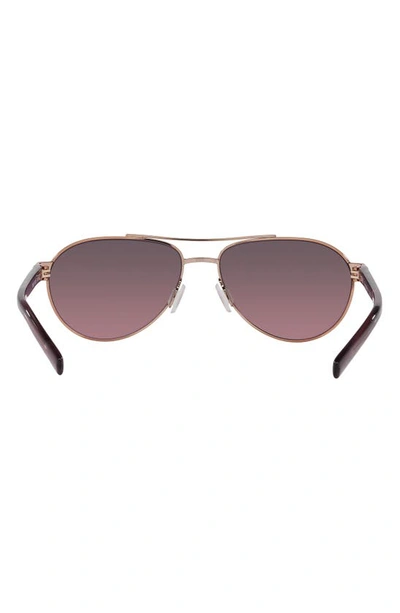 Costa Del Mar Fernandina 57mm Gradient Pilot Sunglasses In Rose Gold
