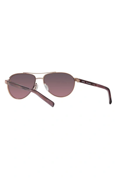 Costa Del Mar Fernandina 57mm Gradient Pilot Sunglasses In Rose Gold
