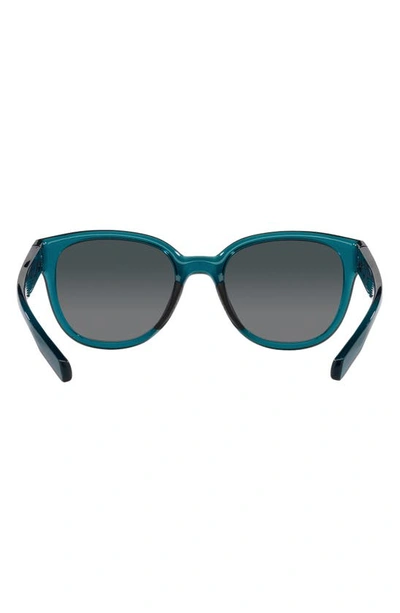 Shop Costa Del Mar Salina 53mm Gradient Polarized Rectangular Sunglasses In Teal